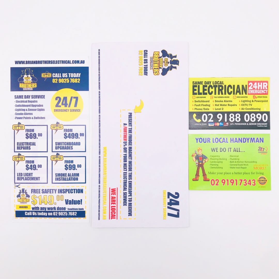 HUATONG PRINTING Fridge magnet with paper DL flyer and envelope packing