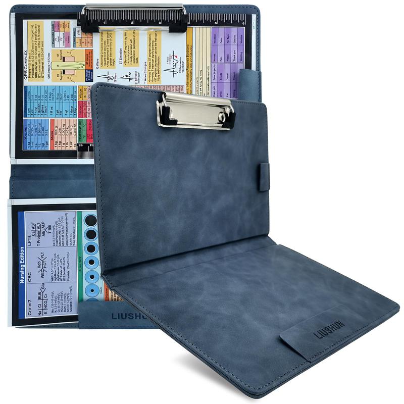 A4 pu Leather writing Clipboard Nurse Document foldable clipboard Folder