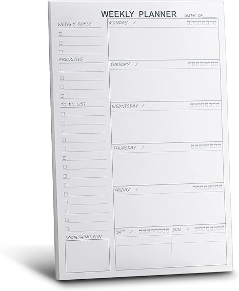 High quality a4 size hardcover desk paper planner notepad Weekly Planner Notepad Tear Off