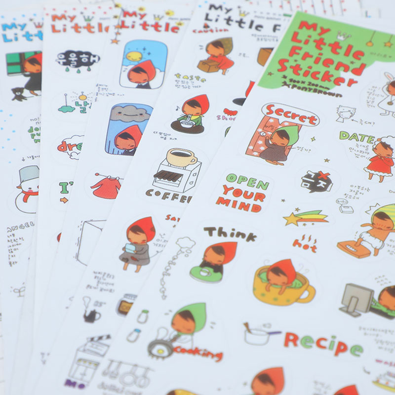 CUSTOM printed a4a5 PVC sticker label stickers planner stickers Paper Stickers