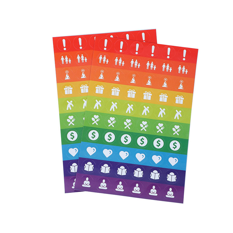 CUSTOM printed a4a5 PVC sticker label stickers planner stickers Paper Stickers