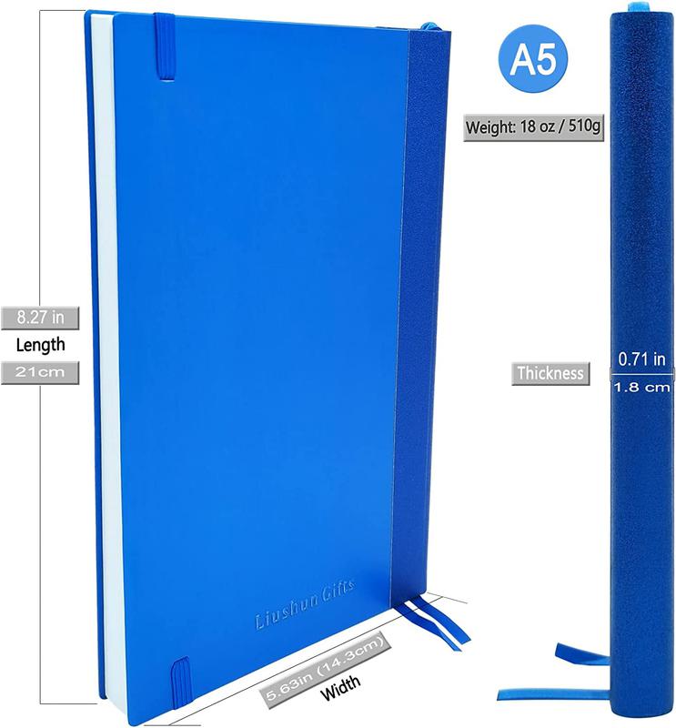 A5 size hardcover Aluminum Metal Cover Notebook with line paper elastic band