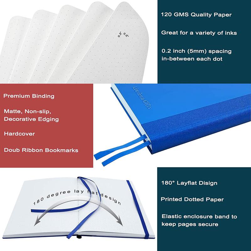 A5 size hardcover Aluminum Metal Cover Notebook with line paper elastic band
