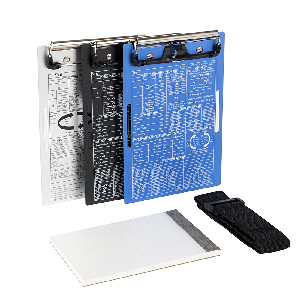 A5A6 size custom printed pilot clipboard with printing and elastic band for pilot and student