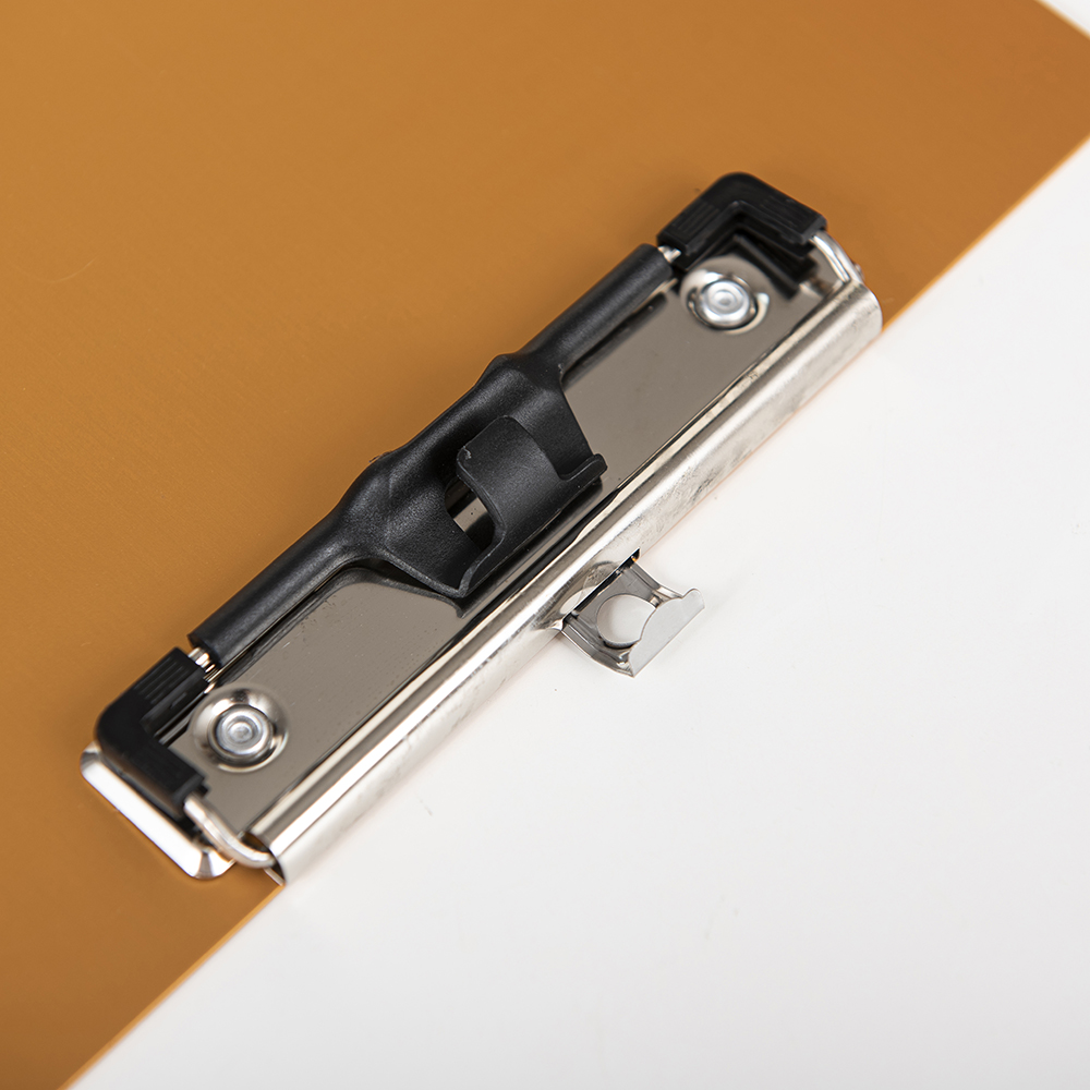a4 Aluminum Metal Clipboard Sturdy Stainless Hangable with Pen Holder Double Clip Board Size Letter