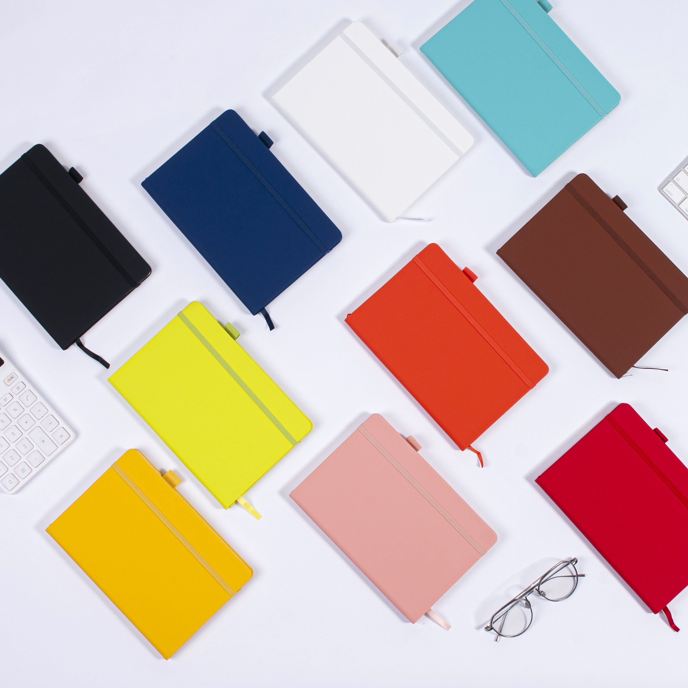 LIUSHUN A5 size pu leather hardcover notebook with custom logo