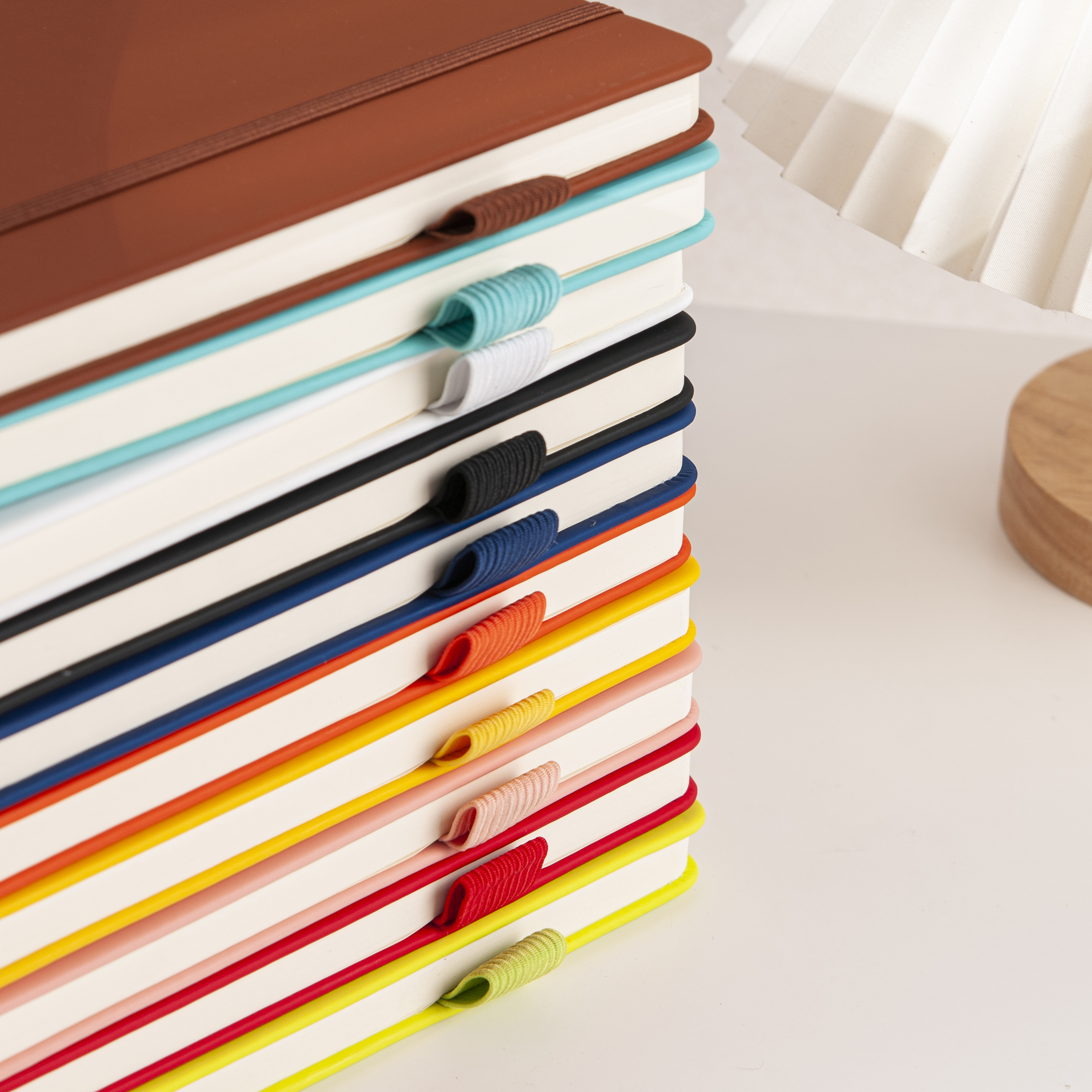 LIUSHUN A5 size pu leather hardcover notebook with custom logo