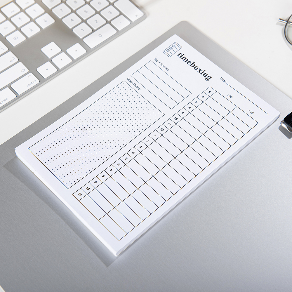 Custom LOGO A4A5A6 size hardcover desk paper planner notepad Weekly Planner Notepad Tear Off