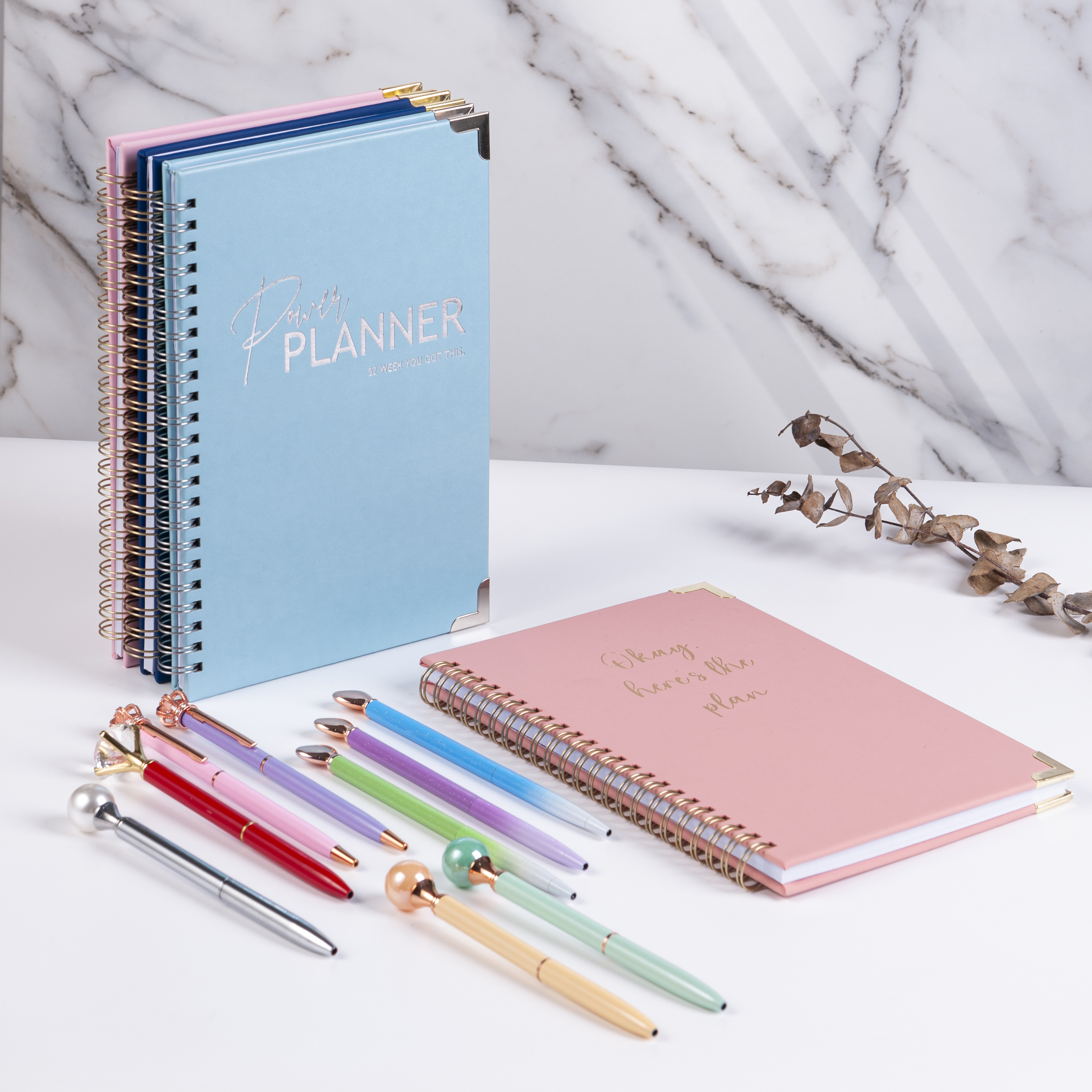 LIUSHUN A5 Spiral Undated Weekly Schedule Planner