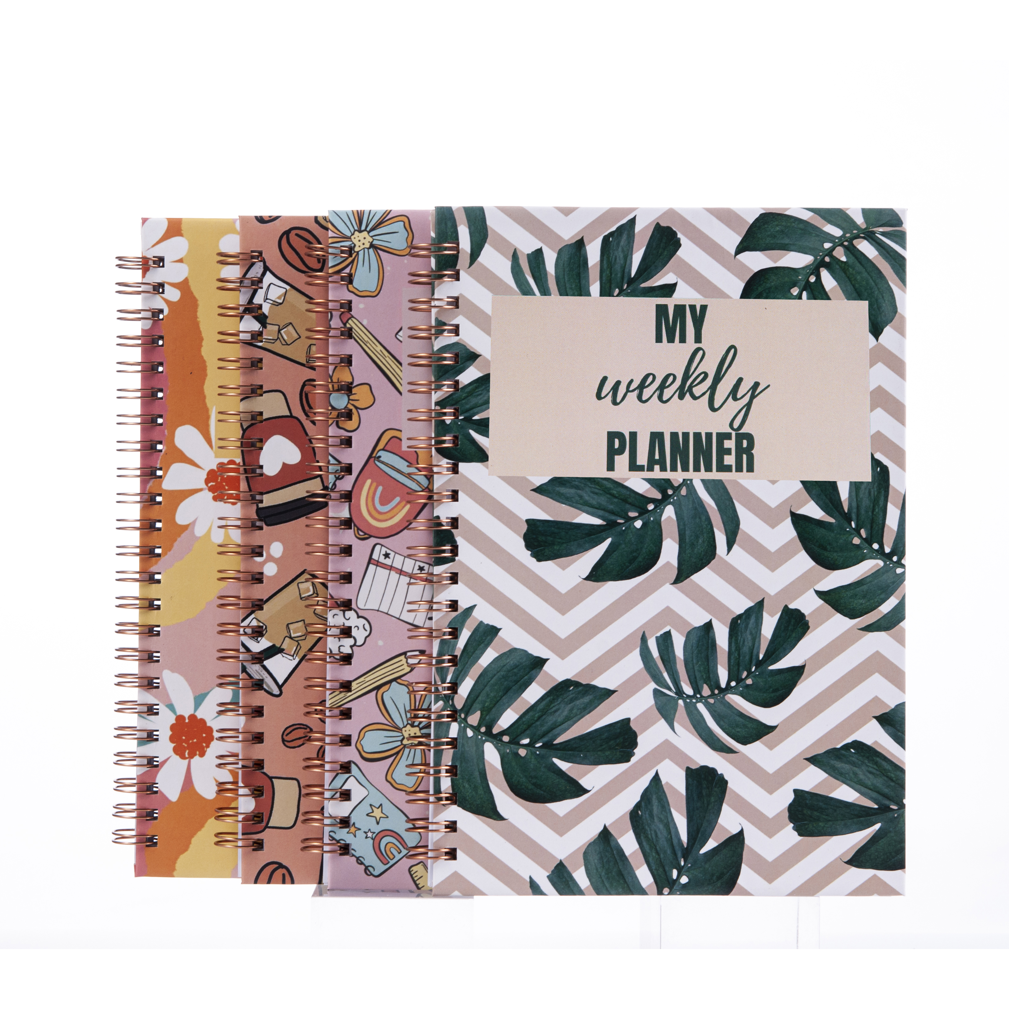 LIUSHUN Custom printing A4A5 Spiral Binding Personalized Hardcover Daily/weekly Diary Planner
