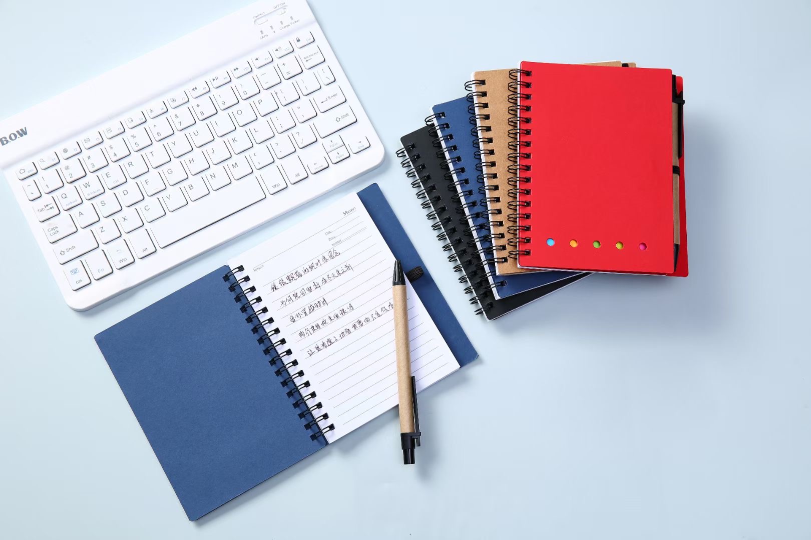 Cheaper price pocket notepad with pen with custom logo