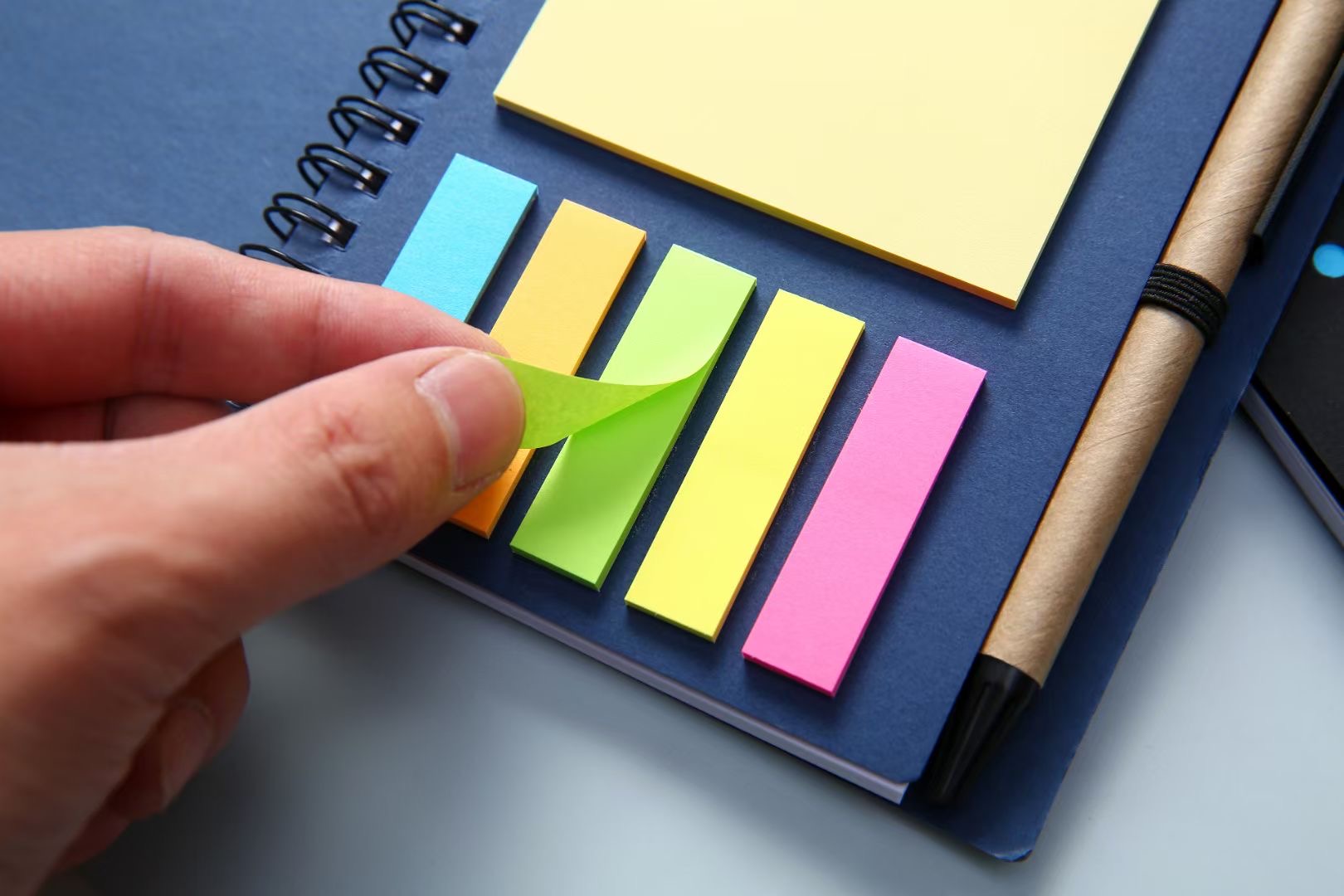 Cheaper price pocket notepad with pen with custom logo