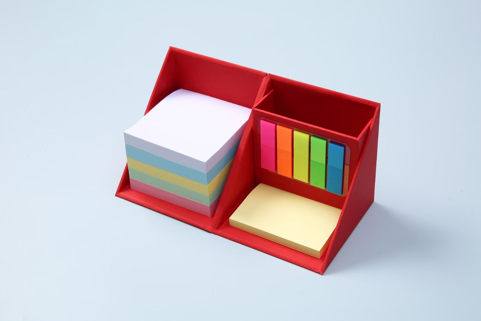 Custom logo Desk pad box packing with notepad and sticky note for office use