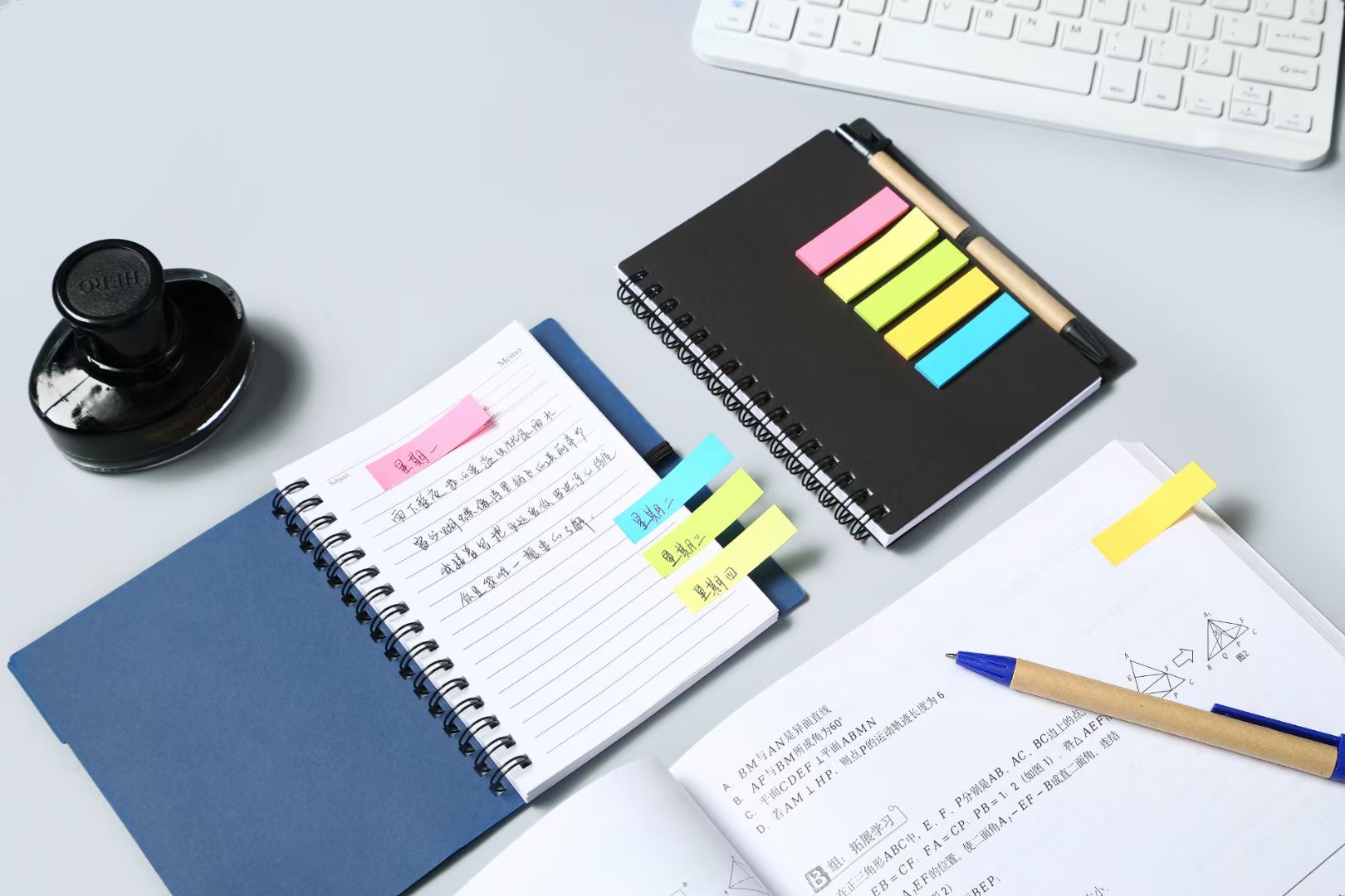 CUSTOM LOGO krafts paper promotional gifts small sticky notepad post it note
