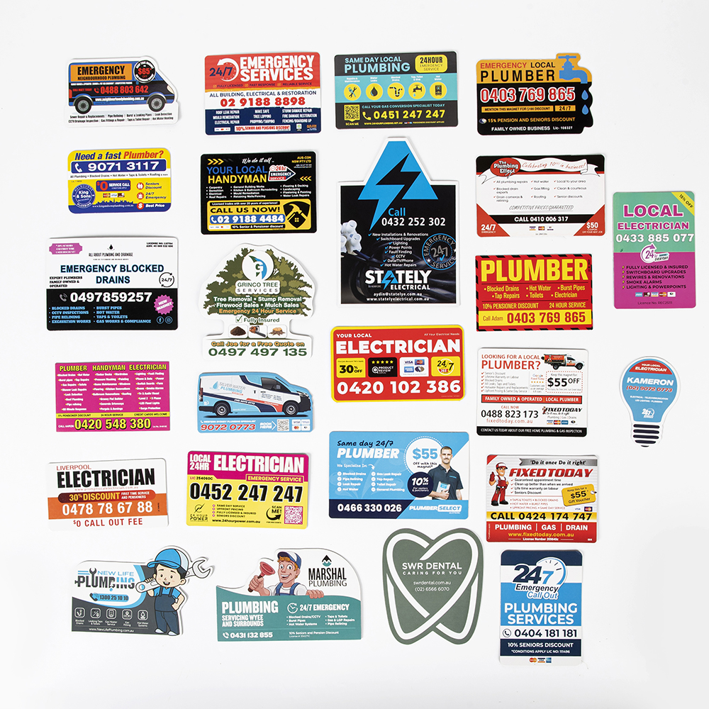 LIUSHUN PRINTING Fridge magnet business card with DL paper flyer and envelope packing