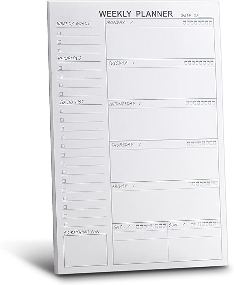 Custom LOGO A4A5A6 size hardcover desk paper planner notepad Weekly Planner Notepad Tear Off