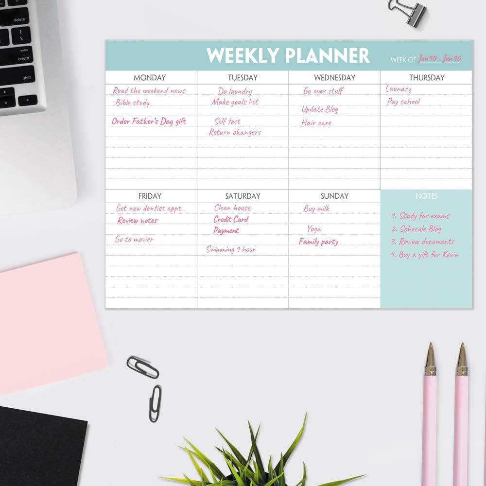 Custom LOGO A4A5A6 size hardcover desk paper planner notepad Weekly Planner Notepad Tear Off