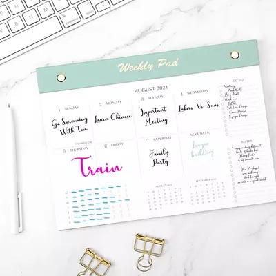 Factory printing Tear Off paper Calendar weekly monthly Planner Desk Pad