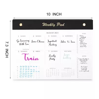 Factory printing Tear Off paper Calendar weekly monthly Planner Desk Pad