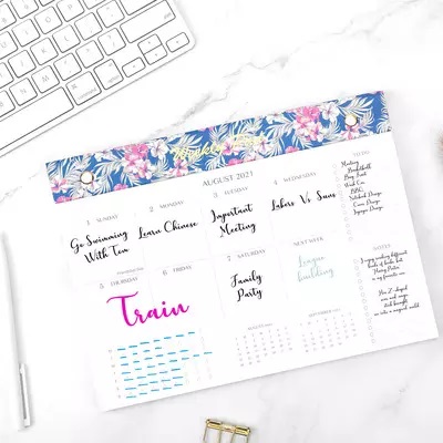 Factory printing Tear Off paper Calendar weekly monthly Planner Desk Pad
