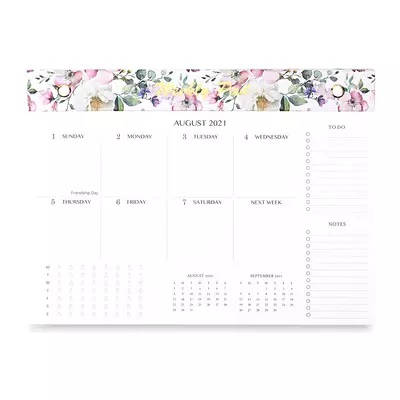 Factory printing Tear Off paper Calendar weekly monthly Planner Desk Pad